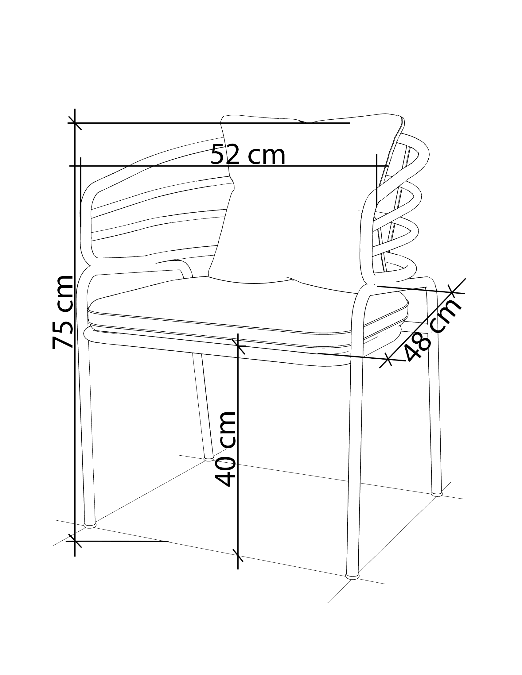 Asta Line Sandalye thumbnail 5